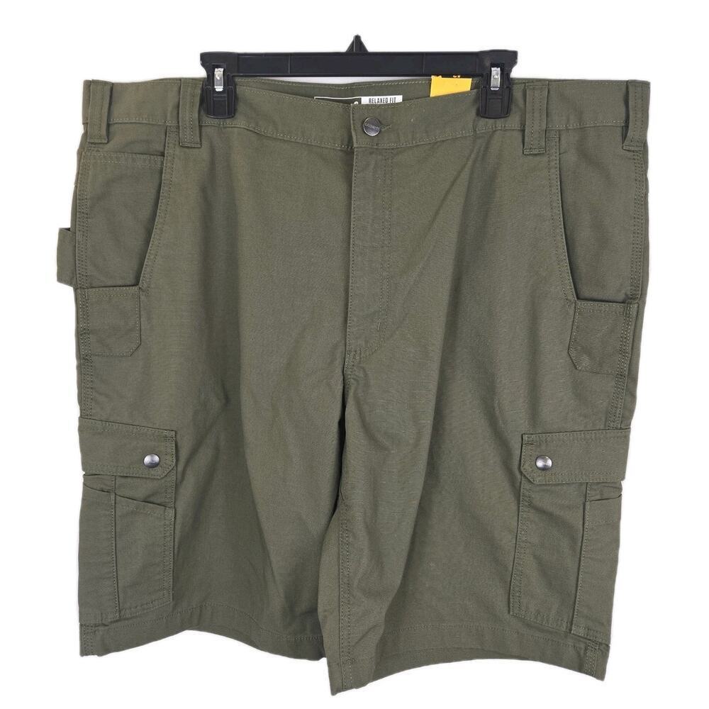 Carhartt Cargo Shorts Mens 42 Green Relaxed Ripstop Utility Y2K Gorpcore NWT
